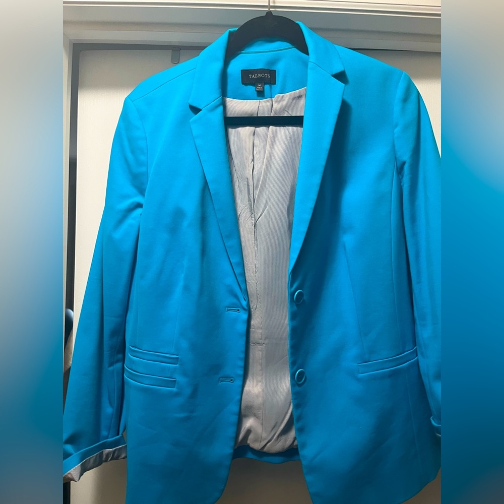 Vibrant blue Talbots Blazer - Size 14